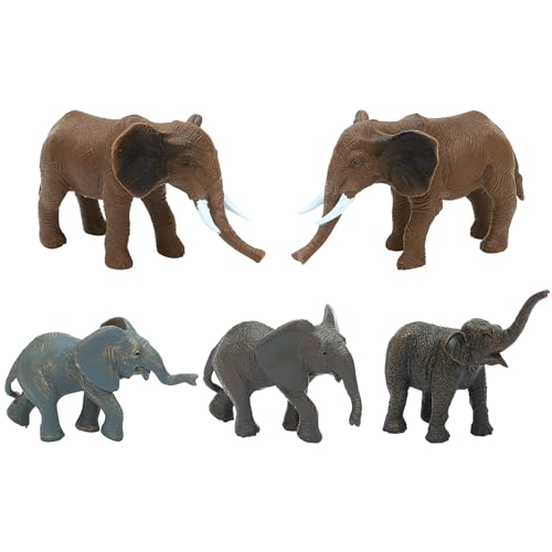 ONEST 5 Stück Miniatur-Elefanten-Figuren afrikanischer Elefant Figuren Elefant Spielzeug Familie Set für Kuchen Topper Geburtstag Party Dusche Home Dekorationen ONEST 5 Stück Miniatur-Elefanten-Figuren afrikanischer Elefant Figuren Elefant Spielzeug Familie Set für Kuchen Topper Geburtstag Party Dusche Home Dekorationen von ONEST