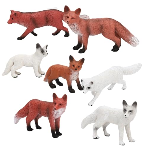 ONEST 7-teiliges Fuchs-Spielzeugfiguren-Set kleine Füchse Figuren realistisches Waldtierspielzeug Lebendige Dschungeltiere Spielset Geburtstagsparty Kuchenaufsatz für Kinder Jungen und Mädchen ONEST 7-teiliges Fuchs-Spielzeugfiguren-Set kleine Füchse Figuren realistisches Waldtierspielzeug Lebendige Dschungeltiere Spielset Geburtstagsparty Kuchenaufsatz für Kinder Jungen und Mädchen von ONEST