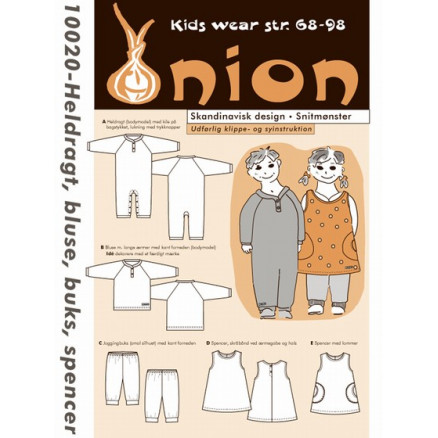 ONION Schnittmuster Kids 10020 Overall, Bluse und Hose Gr. 68-98/6-18 ONION Schnittmuster Kids 10020 Overall, Bluse und Hose Gr. 68-98/6-18 von ONION