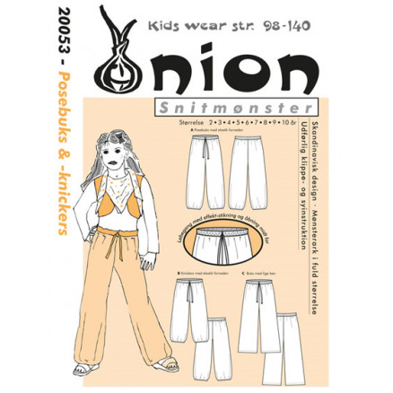 ONION Schnittmuster Kids 20053 Pumphose und Knickerbocker Gr. 98-140/2-10 Jahre von ONION