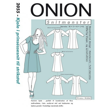ONION Schnittmuster 2055 Prinzessinnenschnitt Kleid Größe. XS-XL von ONION