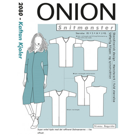 ONION Schnittmuster 2080 Kaftan-Kleider Größe. XS-XL ONION Schnittmuster 2080 Kaftan-Kleider Größe. XS-XL von ONION