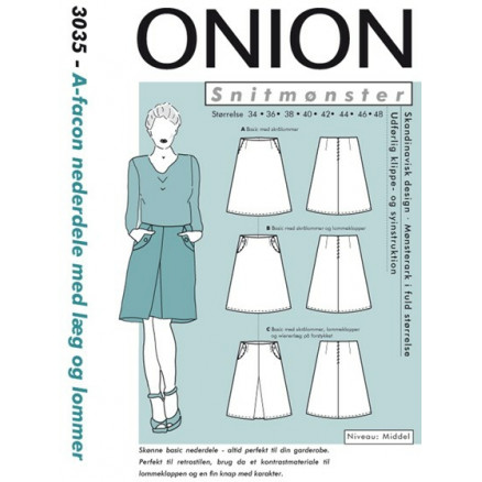 ONION Schnittmuster 3035 A-Facon Rock mit Falten und Taschen Größe 34- ONION Schnittmuster 3035 A-Facon Rock mit Falten und Taschen Größe 34- von ONION