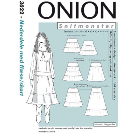 ONION Snitmønster 3022 Nederdel med Glæse/Skørt Gr. 34-46 ONION Snitmønster 3022 Nederdel med Glæse/Skørt Gr. 34-46 von ONION