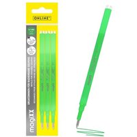 ONLINE 40165/3 Gel-Mine, radierbar, grünschreibend, 3 Stück von ONLINE