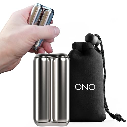 ONO Roller – Hand-Fidget-Spielzeug für Erwachsene | Hilft Stress, Angst, Verspannungen abzubauen | Fördert Fokus, Klarheit | Kompaktes, tragbares Design | Edelstahl Junior Größe von ONO