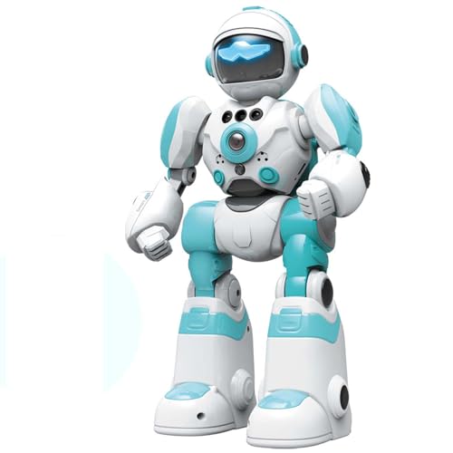 Roboter Spielzeug für Kinder,RC Spielzeug mit Gestensensor, LED Licht und Musik Tanzfunktionen,Interaktive Aufnehmbar Programmierbar Roboter Geschenk für Jungen im Alter von 3 4 5 6 7 8 Jahren (Blau) von ONXE