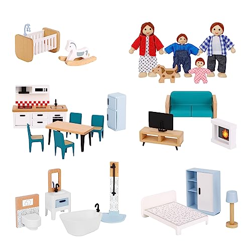 Puppenhaus Möbel Holz Set von OOOK