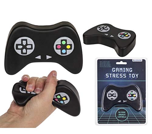 ootb Anti-Stressball, Controller, Gelb, ca. 12 x 8 cm, für Kids und Erwachsene, Geburtstagsthema von ootb