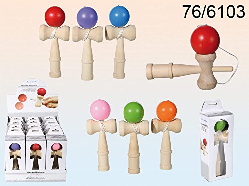 Kendama Geschicklichkeitsspiel - 6 verschiedene Farben - Kugelfangspiel aus Naturholz Kendama Geschicklichkeitsspiel - 6 verschiedene Farben - Kugelfangspiel aus Naturholz von OOTB
