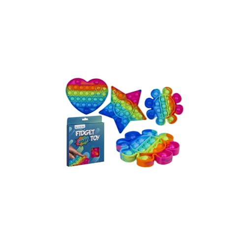 ootb Fidget Pop Toy Rainbow Anti Stress Bubble Pop Trend Push it Stern Herz Blume von ootb
