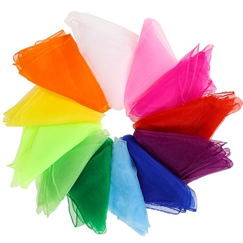 OOTSR 12 Stück Jongliertücher, 70 * 70cm Bunte Tücher, Bunt Square Jongliertücher für Kindergarten Kindershow & Erwachsene Ktivitäten Zubehör Dekoration, Tanztücher, Jonglieren, Sensorisches, Zirkus OOTSR 12 Stück Jongliertücher, 70 * 70cm Bunte Tücher, Bunt Square Jongliertücher für Kindergarten Kindershow & Erwachsene Ktivitäten Zubehör Dekoration, Tanztücher, Jonglieren, Sensorisches, Zirkus von OOTSR
