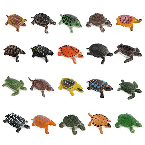 OOTSR 20 stücke Schildkröten Figurines, Ozean Tier Kleine Schildkröte Realistische Kunststoff Schildkröten für Party Favor/Haustier Schildkröte/Badewanne/Pädagogisches/Geschenk OOTSR 20 stücke Schildkröten Figurines, Ozean Tier Kleine Schildkröte Realistische Kunststoff Schildkröten für Party Favor/Haustier Schildkröte/Badewanne/Pädagogisches/Geschenk von OOTSR