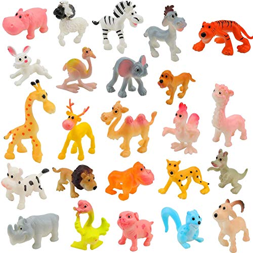 OOTSR 24 Stücke Mini Kunststoff Nutztiere und Wilde Dschungeltiere Spielzeugfiguren für Kinder Lernen Pädagogisches Spielset Party Favors Badespielzeug Goody Bag Füllstoffe für Kinder OOTSR 24 Stücke Mini Kunststoff Nutztiere und Wilde Dschungeltiere Spielzeugfiguren für Kinder Lernen Pädagogisches Spielset Party Favors Badespielzeug Goody Bag Füllstoffe für Kinder von OOTSR