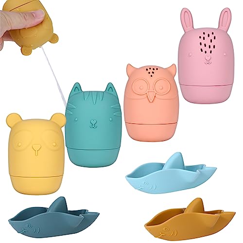 OOTSR 7 Stück Baby Badespielzeug Set, Badewannen Pool Spielzeug Wasserspielzeug Baby Silikon für Kleinkinder OOTSR 7 Stück Baby Badespielzeug Set, Badewannen Pool Spielzeug Wasserspielzeug Baby Silikon für Kleinkinder von OOTSR