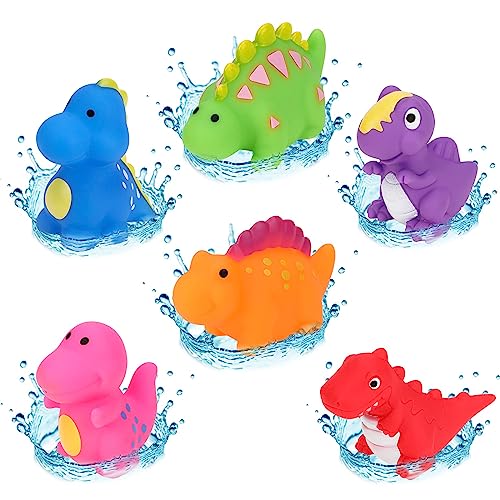 OOTSR Baby Badespielzeug, Kinder Badespielzeug Extrusion Wasserspielzeug Baby Badewannenspielzeug für 0- 36 Monate Kleinkinder/Kinder/Kinder (Dinosaurier Tiere Badespielzeug) von OOTSR