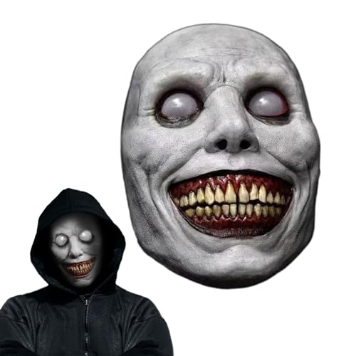 OPAHUTER Halloween Gruselige Maske, Lächelnde Dämonen Maske, Realistische Horror Böse Gesicht Maske, Böses Dämonen Grusel Maske, Halloween Kostüm Requisiten für Halloween und Kostümparty OPAHUTER Halloween Gruselige Maske, Lächelnde Dämonen Maske, Realistische Horror Böse Gesicht Maske, Böses Dämonen Grusel Maske, Halloween Kostüm Requisiten für Halloween und Kostümparty von OPAHUTER