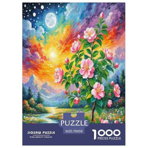 Begonia Blume Puzzles 1000 Teile Schwer Puzzle Spielzeug Lernspiel Impossible Herausforderungsspielzeug Für Erwachsene Und Kinder Ab 14 Jahren 70x50cm/1000pcs von OPANZYYDE