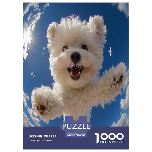 Bichon Frise Puzzles 1000 Teile Schwer Puzzle Spielzeug Pädagogisches Spiel Impossible Herausforderungsspielzeug Für Erwachsene Kinder 70x50cm/1000pcs Bichon Frise Puzzles 1000 Teile Schwer Puzzle Spielzeug Pädagogisches Spiel Impossible Herausforderungsspielzeug Für Erwachsene Kinder 70x50cm/1000pcs von OPANZYYDE