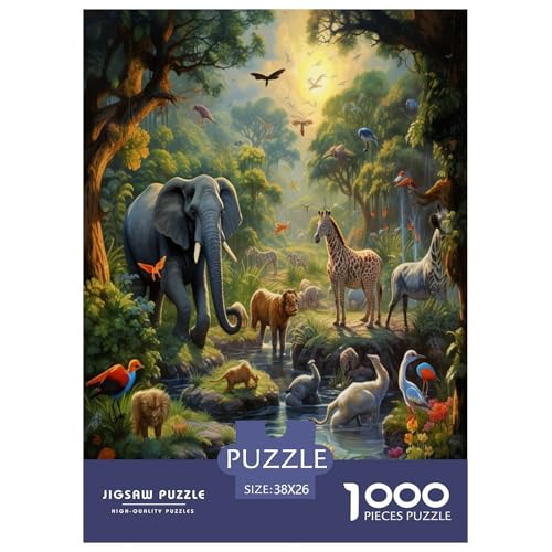 Dschungeltiere Puzzle 1000 Teile Schwer Puzzle Spielzeug Pädagogisches Spiel Impossible Herausforderungsspielzeug Für Erwachsene Und Kinder Ab 12 Jahren 38x26cm/1000pcs Dschungeltiere Puzzle 1000 Teile Schwer Puzzle Spielzeug Pädagogisches Spiel Impossible Herausforderungsspielzeug Für Erwachsene Und Kinder Ab 12 Jahren 38x26cm/1000pcs von OPANZYYDE