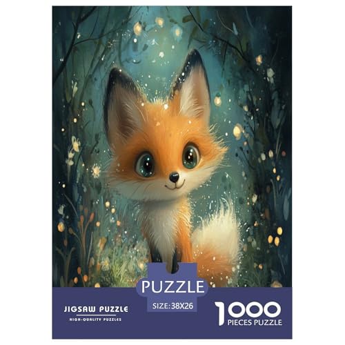 Fox Puzzle 1000 Teile Schwer Puzzle Spielzeug Pädagogisches Spiel Impossible Herausforderung Spielzeug Für Erwachsene Und Kinder Ab 14 Jahren 38x26cm/1000pcs von OPANZYYDE