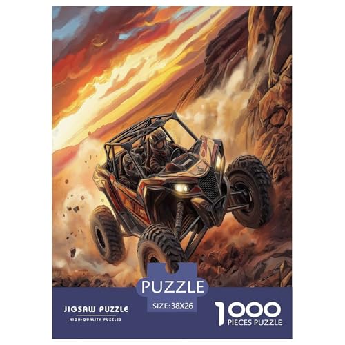 Mountain Off-Road Vehicle Puzzle 1000 Teile Schwer Puzzle Spielzeug Lernspiel Impossible Herausforderung Spielzeug Für Erwachsene Und Kinder in Bewährter 38x26cm/1000pcs von OPANZYYDE