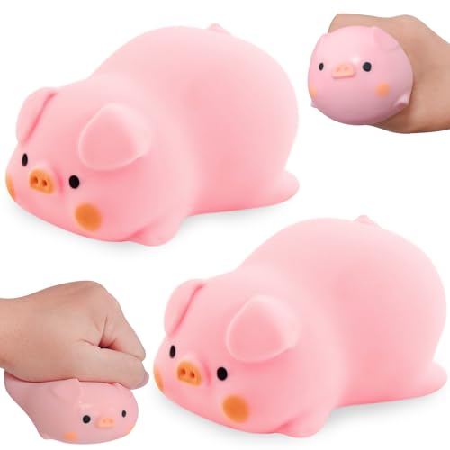 Dekompressions Schwein 2 Stück, Squishy Piggy, Kreatives Dekompressions Rosa Schweinchen Spielzeug, Squishy Squeeze Spielzeug, Anti Stress Spielzeug für Erwachsene und Kinder Dekompressions Schwein 2 Stück, Squishy Piggy, Kreatives Dekompressions Rosa Schweinchen Spielzeug, Squishy Squeeze Spielzeug, Anti Stress Spielzeug für Erwachsene und Kinder von OPEIXSAYKOC