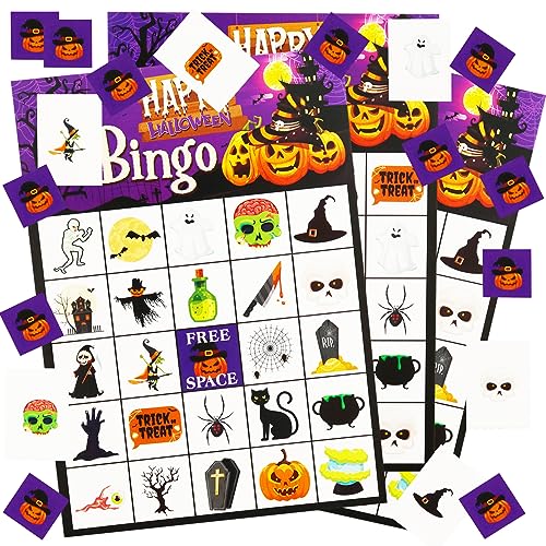 OPEIXSAYKOC Halloween Bingo,Halloween Bingo Party Spielkarten,24 Spieler Spiel Karten,Schule Klassenzimmer Spiele,für Party,Geburtstag Kinder Partyzubehör,Klassenzimmer,Zuhause,Brettspiele OPEIXSAYKOC Halloween Bingo,Halloween Bingo Party Spielkarten,24 Spieler Spiel Karten,Schule Klassenzimmer Spiele,für Party,Geburtstag Kinder Partyzubehör,Klassenzimmer,Zuhause,Brettspiele von OPEIXSAYKOC