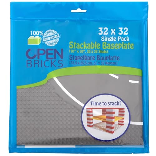 Open Bricks Straßenplatte 32x32 Kurve Konstruktionsspielzeug von OPEN BRICKS