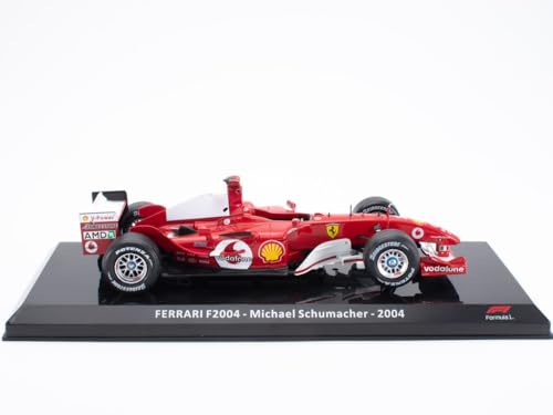 - Formel-1-Auto im Maßstab 1:24, kompatibel mit Ferrari F2004 – Michael Schumacher – 2004 – OR033 von OPO 10