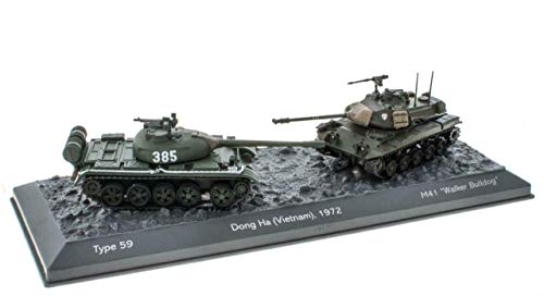 - Los mit 2 Militärpanzern 1:72 Panzerwelt: Typ 59 + M41 Walker Bulldog Schlacht von Dong Ha Vietnam 1972 (OT7 + OT8) von OPO 10