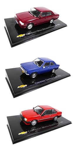 - Los mit 3 Miniaturautos im Maßstab 1:43, kompatibel mit Chevrolet: Opala Diplomata + Monza + Chevette Luxo / CH2-5-8 von OPO 10