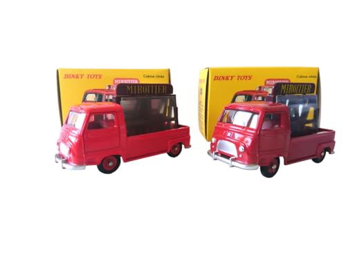 - Lot von 2 Dinky Toys Renault Miroitier Estafette Orange und Rot DeAgostini+Atlas Miniaturauto von OPO 10