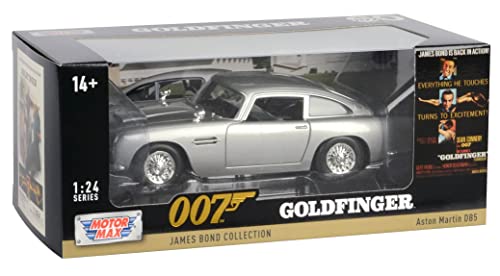 - Miniaturauto im Maßstab 1/24, kompatibel mit Aston Martin DB5 James Bond Collection Goldfinger - Motormax 79857 von OPO 10