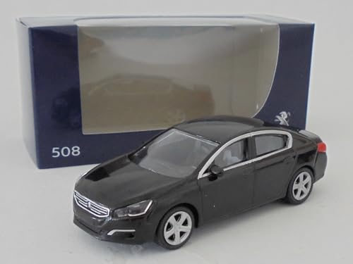 - Miniaturauto kompatibel mit Peugeot 508 Maßstab 1:64 3 Zoll 7,5 cm Norev - 314812 Schwarz von OPO 10
