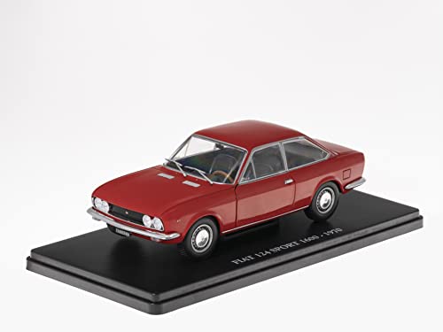 - Miniaturauto zum Sammeln 1/24 kompatibel mit FIAT 124 Sport 1600-1971 - VC008 von OPO 10