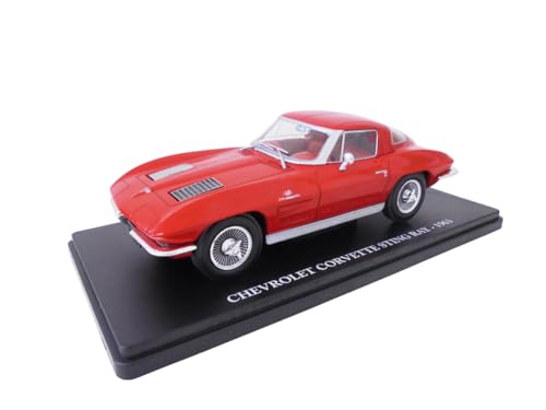 OPO 10 - 1/24 Sammlermodellauto, kompatibel mit Chevrolet Corvette Stingray 1963 – VC038 OPO 10 - 1/24 Sammlermodellauto, kompatibel mit Chevrolet Corvette Stingray 1963 – VC038 von OPO 10