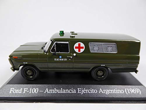 OPO 10 - Auto 1/43 kompatibel mit Ford F-100 1969 Argentina Air Force Krankenwagen (SA15) von OPO 10