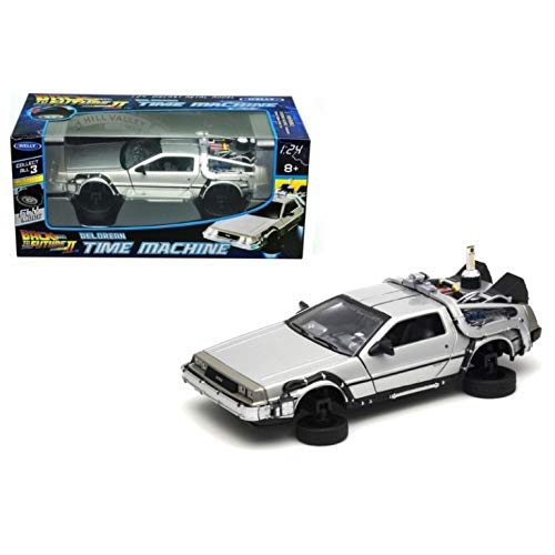OPO 10 - Flugauto Delorean (mit fliegenden Rädern) aus dem Film ZURÜCK IN DIE Zukunft II – Maßstab 1:24 – Ref. 22441FV von OPO 10