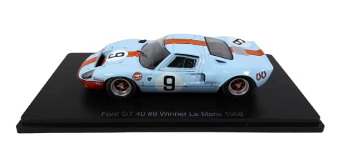 OPO 10 - Ford GT40 Gulf #9 Sieger Le Mans 1968 – Rodriguez-Bianchi – Spark 1/43 für Hachette Japan (04) von OPO 10