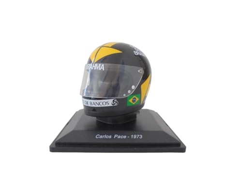 OPO 10 - Formel-1-Helm kompatibel mit Ferrari F1: Carlos Pace 1973 – Maßstab 1/5 – CAS69 von OPO 10