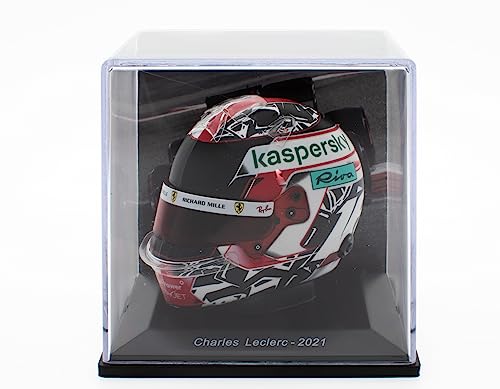 OPO 10 - Formel-1-Helm kompatibel mit Ferrari F1: Charles Leclerc 2021 – Maßstab 1/5 – CAS03 von OPO 10