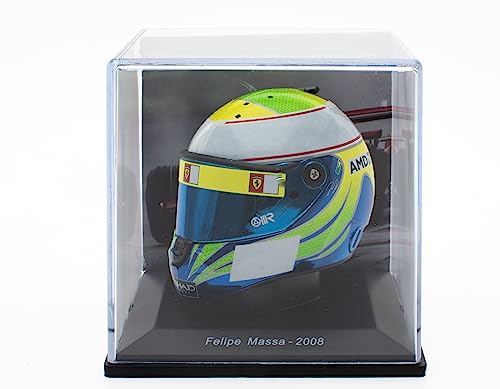OPO 10 - Formel-1-Helm kompatibel mit Ferrari F1: Felipe Massa 2008 – Maßstab 1/5 – CAS12 OPO 10 - Formel-1-Helm kompatibel mit Ferrari F1: Felipe Massa 2008 – Maßstab 1/5 – CAS12 von OPO 10