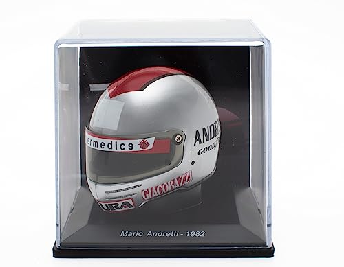 OPO 10 - Formel-1-Helm kompatibel mit Ferrari F1: Mario Andretti 1982 – Maßstab 1/5 – CAS13 von OPO 10