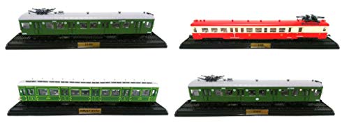 OPO 10 - Los mit 4 Triebwagen SNCF Ho 1/87 Zuglokomotive (01 + 03 + 04 + 05) von OPO 10
