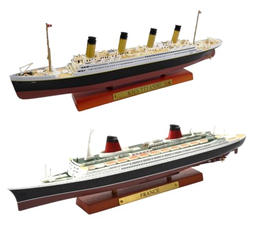 OPO 10 - Lot von 2 mythischen Transatlantikdampfern: Die France + die Titanic/Maßstab 1:1250 oder ca. 21 cm von OPO 10