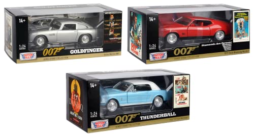 OPO 10 - Lot von 3 Miniaturautos 1/24 - Sammlung James Bond/Aston Martin + Ford Mustang/Motormax OPO 10 - Lot von 3 Miniaturautos 1/24 - Sammlung James Bond/Aston Martin + Ford Mustang/Motormax von OPO 10