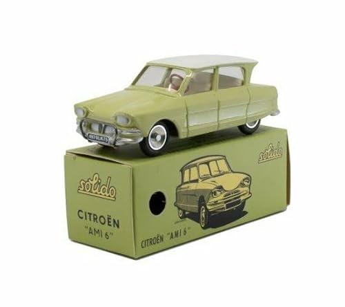 OPO 10 - Miniaturauto aus der Kollektion 1/43, solide, Wiedergabe, kompatibel mit Citroen AMI 6 BERLINE Clair Green - 1141 OPO 10 - Miniaturauto aus der Kollektion 1/43, solide, Wiedergabe, kompatibel mit Citroen AMI 6 BERLINE Clair Green - 1141 von OPO 10