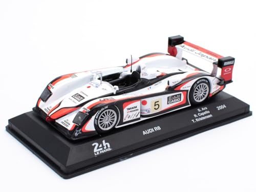 OPO 10 - Miniaturauto im Maßstab 1:43, kompatibel mit Audi R8 – Ara-Capello-Kristensen – 2004 – LE Mans LM007 von OPO 10