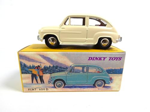 OPO 10 - Miniaturauto kompatibel mit FIAT 600 D beige 1/43 Dinky Toys 520 von OPO 10